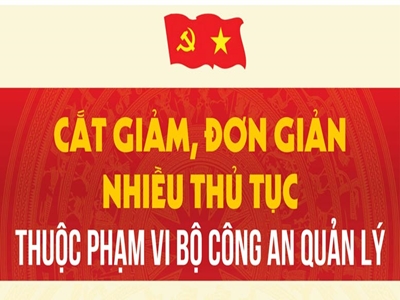 Cắt giảm, đơn giản nhiều thủ tục thuộc phạm vi Bộ Công an quản lý